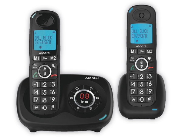 ALCATEL DECT-Telefon XL595B Voice Duo, schwarz
