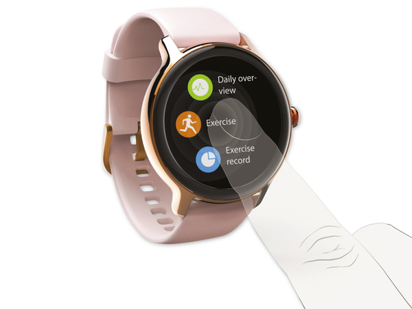 HAMA Smartwatch Fit Watch 4910, Herzfrequenz, Blutsauerstoff, rosa - Produktbild 2