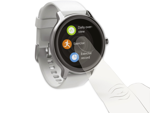 HAMA Smartwatch Fit Watch 4910, Herzfrequenz, Blutsauerstoff, grau - Produktbild 2