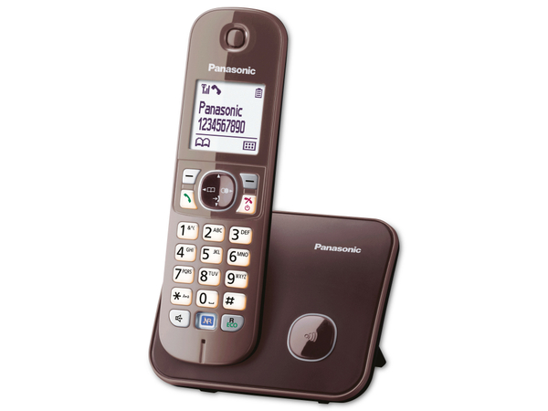 PANASONIC DECT-Telefon KX-TG6811GA, moccabraun