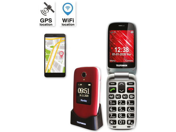 TELEFUNKEN Handy S560, rot - Produktbild 7