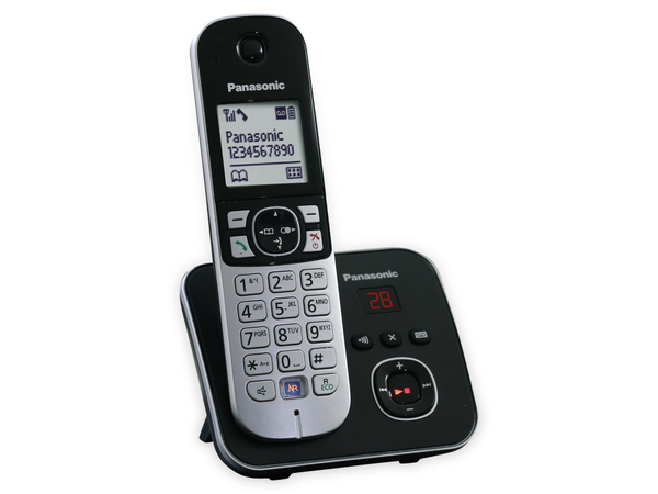 PANASONIC DECT-Telefon KX-TG6821GB, mit AB, schwarz - Produktbild 2