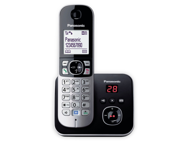 PANASONIC DECT-Telefon KX-TG6821GB, mit AB, schwarz - Produktbild 3