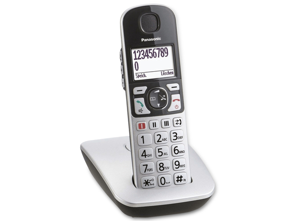PANASONIC DECT-Telefon KX-TGE510GS, Großtasten, silber - Produktbild 3