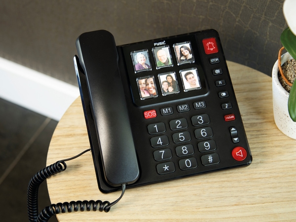 FYSIC Großtasten-Telefon FX-3930, schwarz - Produktbild 7