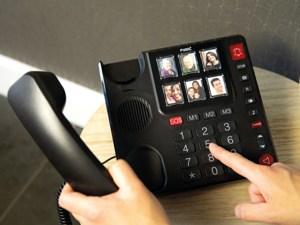 FYSIC Großtasten-Telefon FX-3930, schwarz - Produktbild 8