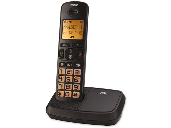 FYSIC DECT-Telefon FX-5500, mit großen Tasten, schwarz - Produktbild 6