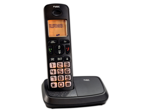 FYSIC DECT-Telefon FX-5500, mit großen Tasten, schwarz - Produktbild 9