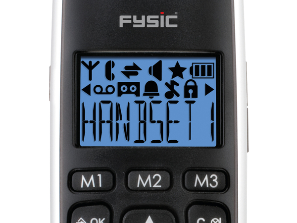 FYSIC DECT-Telefon FX-6000, mit großen Tasten, schwarz - Produktbild 3