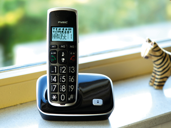 FYSIC DECT-Telefon FX-6000, mit großen Tasten, schwarz - Produktbild 7