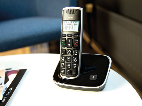 FYSIC DECT-Telefon FX-6000, mit großen Tasten, schwarz - Produktbild 8