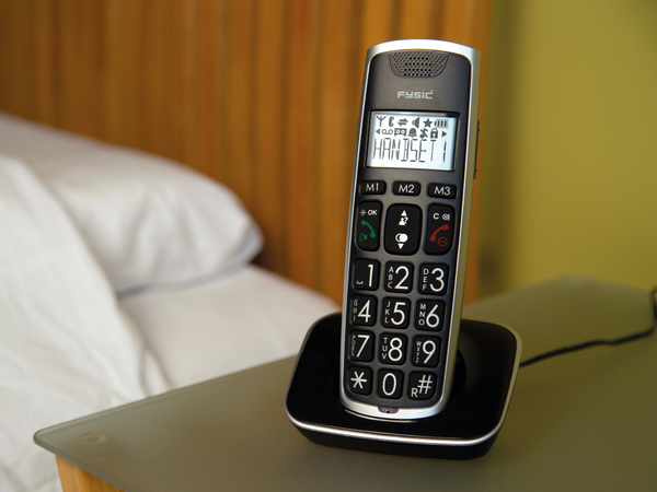 FYSIC DECT-Telefon FX-6020, mit 2 Mobilteile, schwarz - Produktbild 4