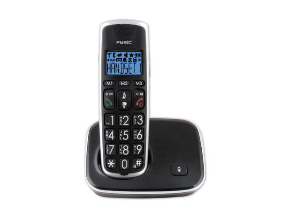 FYSIC DECT-Telefon FX-6020, mit 2 Mobilteile, schwarz - Produktbild 9