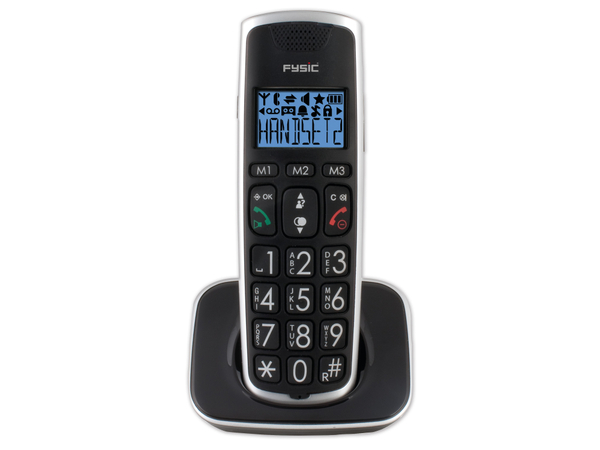 FYSIC DECT-Telefon FX-6020, mit 2 Mobilteile, schwarz - Produktbild 10