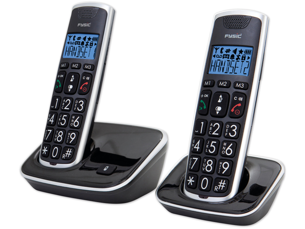 FYSIC DECT-Telefon FX-6020, mit 2 Mobilteile, schwarz - Produktbild 11