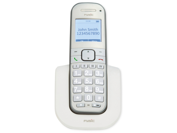 FYSIC DECT-Telefon FX-9000 DUO, mit 2 Mobilteilen, weiß - Produktbild 11