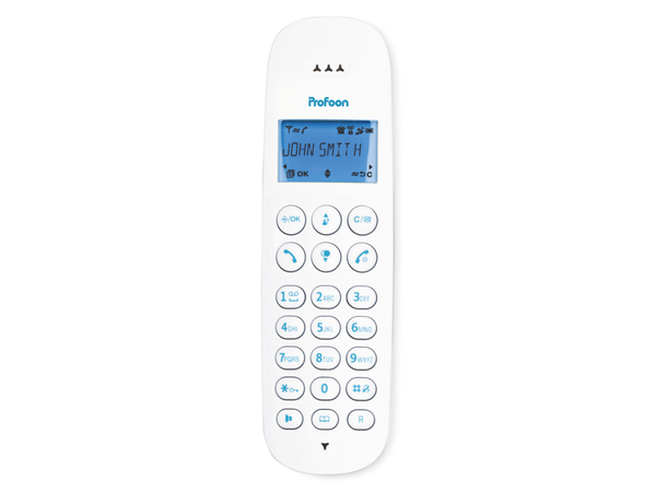 PROFOON DECT-Telefon PDX300BW, weiß/blau - Produktbild 6