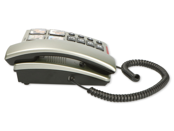PROFOON Großtasten-Telefon TX-560, mit Fototasten, schwarz - Produktbild 6
