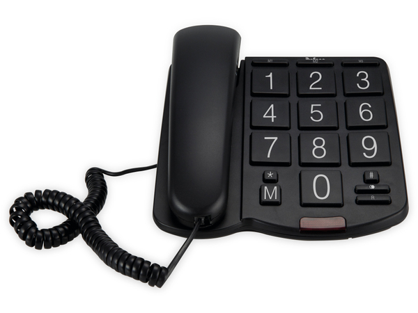 PROFOON Großtasten-Telefon TX-575, schwarz
