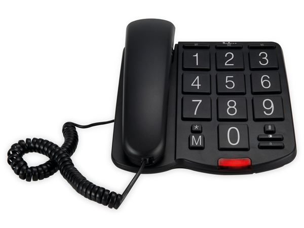 PROFOON Großtasten-Telefon TX-575, schwarz - Produktbild 5