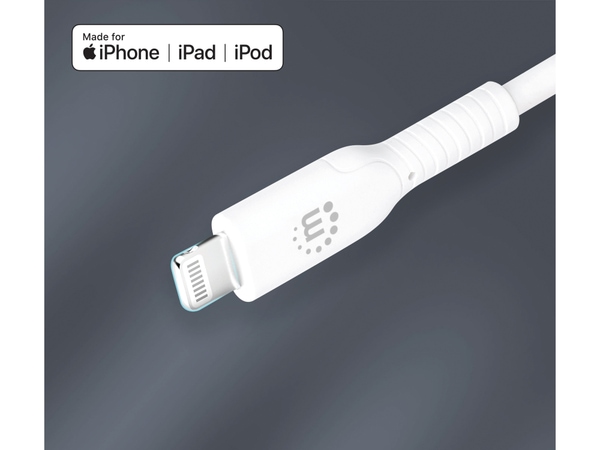 MANHATTAN USB-Daten/Ladekabel, 0,5 m, weiß - Produktbild 10