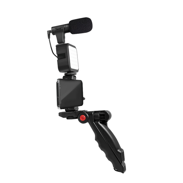 LOGILINK Vlogger-Kit AA0157, mit LED-Licht, Mikrofon u. Stativ - Produktbild 6