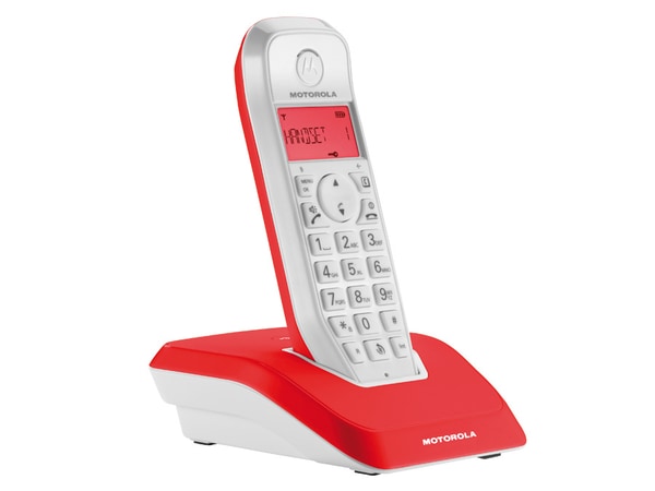 DECT-Telefon MOTOROLA STARTAC S1201, rot
