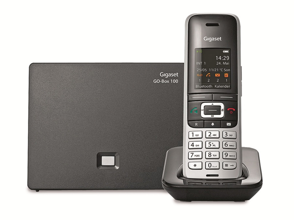 Gigaset Schnurloses DECT-Telefon S850 A GO, platin-schwarz - Produktbild 2