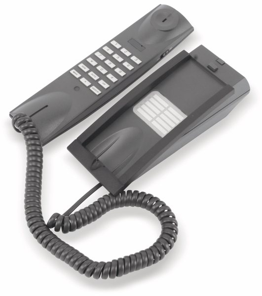 Telefon TELTEC TP-0127, schwarz/dunkelgrau