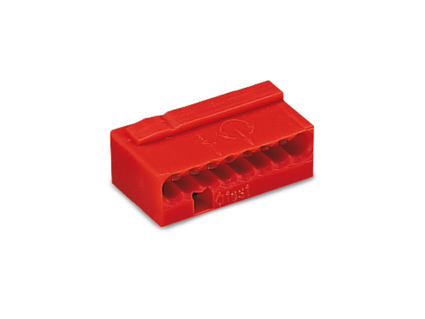WAGO Micro-Steckklemmen 243-808, 8-polig, rot, 50 Stück