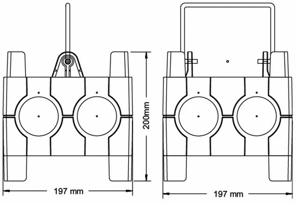 PCE Stromverteiler, IMST, 1x CEE 16A &amp; CEE 32, 3x Schutzkontak-Steckdose - Produktbild 2