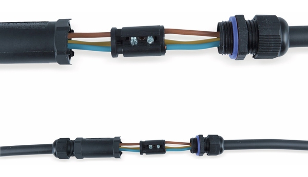 HEITRONIC Kabelverbinder 45608, 3-polig, IP68 - Produktbild 2