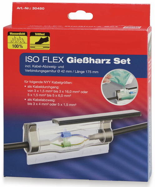 HEIDEMANN ISO Flex Giessharz-Set 30450, bis zu 5x6 mm², 160 ml - Produktbild 2
