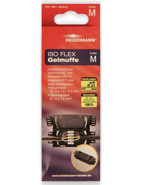 HEIDEMANN Kabelmuffe ISO Flex 30441, Größe M - Produktbild 2