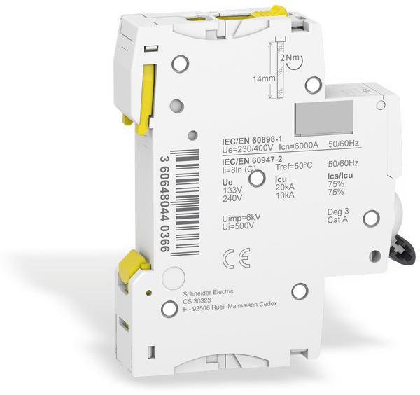 SCHNEIDER ELECTRIC Leitungsschutzschalter A9F04116, iC60N, C, 16A - Produktbild 3
