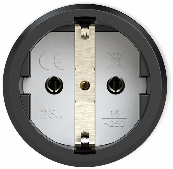 PCE Gummi-Schutzkontaktkupplung Taurus2, schwarz/grau - Produktbild 2