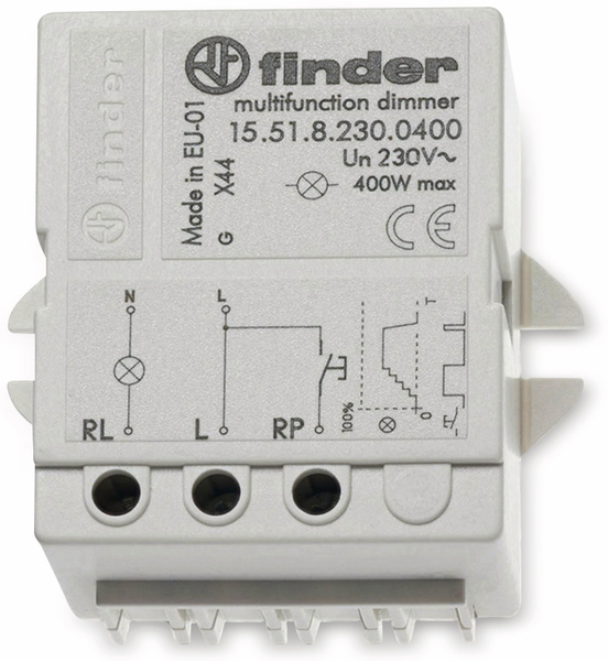 FINDER Stromstoß-Schalter 15.51.8.230.0400, 230 V, + Dimmer