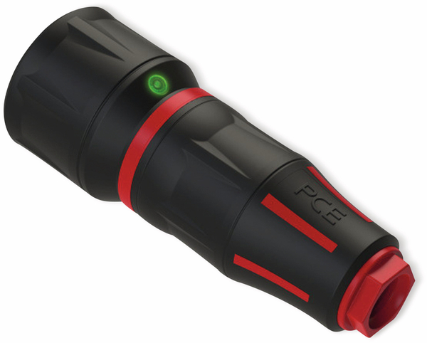 PCE Schutzkontaktkupplung TopTaurus2, schwarz/rot, mit LED - Produktbild 2