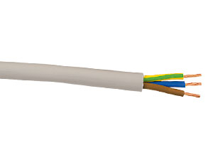 PVC-Schlauchleitung H03VV-F, 3G0,75, 10 m, grau