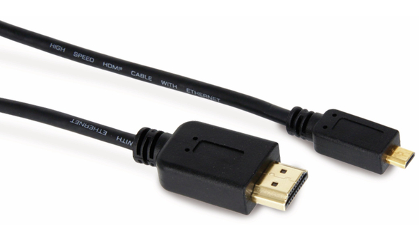HDMI-Kabel, HIGH SPEED with ETHERNET (A/D), 1,5 m