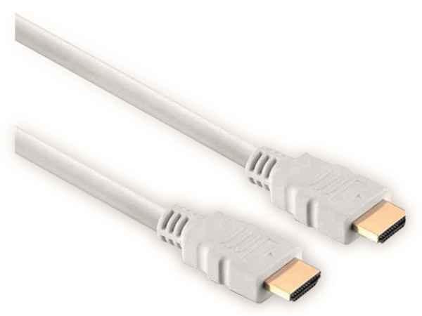 HDMI-Kabel, HIGH SPEED WITH ETHERNET, 2 m, weiß