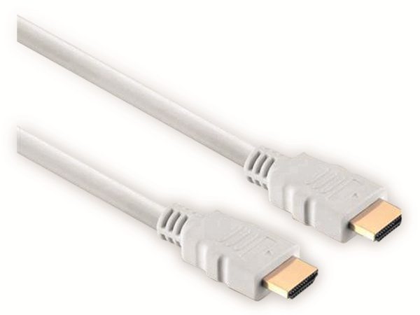 HDMI-Kabel, HIGH SPEED WITH ETHERNET, 7,5 m, weiß