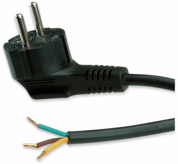 Stromkabel Geräteanschlusskabel Verlängerung PVC H05VV-F 3x1,5  3m schwarz 