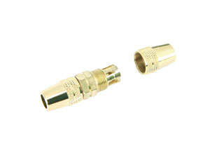 Koaxial-Kabelverbinder, vergoldet, 7 mm - Produktbild 2