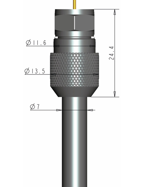 Purelink F-Stecker, 7 mm, verschraubbar, 10 Stück - Produktbild 4