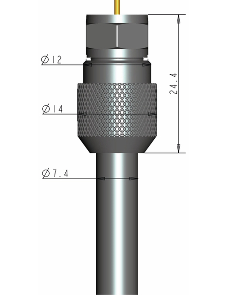 Purelink F-Stecker, 7,4 mm, verschraubbar, 10 Stück - Produktbild 4
