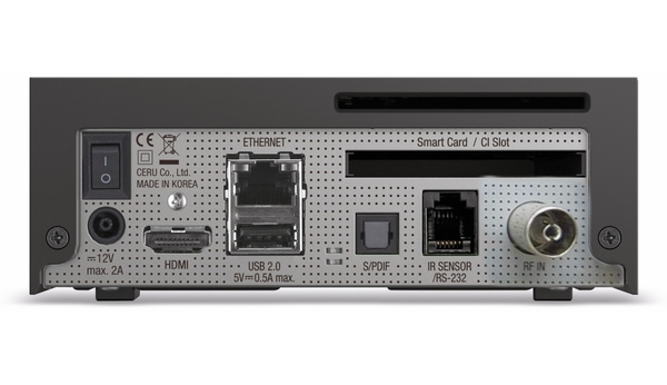 VU+ DVB-C HDTV Receiver Zero 4K, Linux, schwarz - Produktbild 3