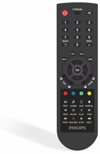 Philips DVB-T2 HDTV-Receiver DTR3442B, freenet TV, B-Ware - Produktbild 4