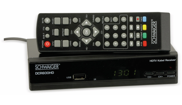 Schwaiger DVB-C Receiver DCR 600 HD, B-Ware - Produktbild 2
