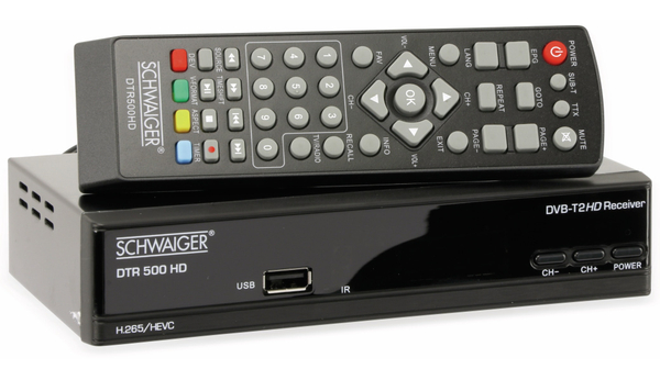 Schwaiger DVB-T2 Receiver DTR 500 HD, B-Ware